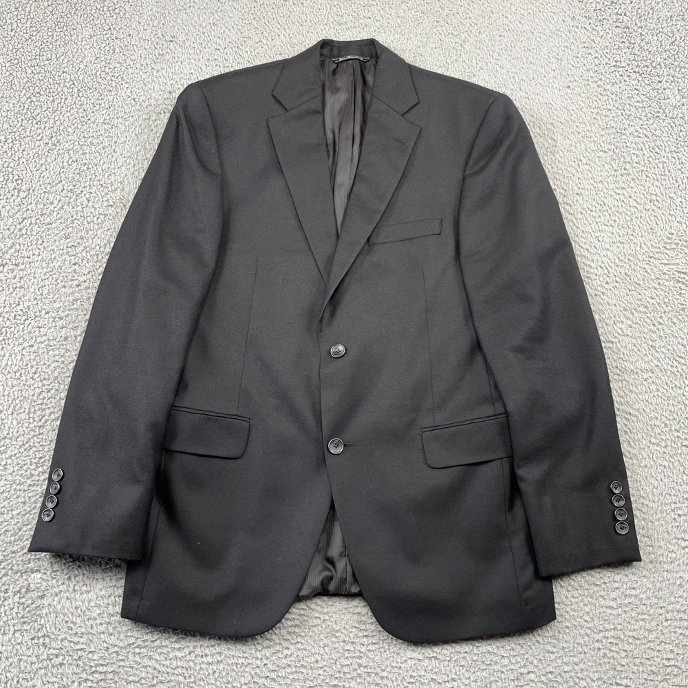 Jack Victor Blazer Mens 40R Black Pure Cashmere Exclusive Collection Sport Coat